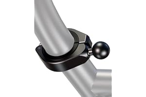 iMESTOU ATV 1" Ball Mount Adapter Compatible with RAM B Size Components or Other 1" Ball Double Socket Arm, Aluminum Large Clamp Mount Base Fits on ATV UTV 1.5''/1.75''/1.85''/2''/2.1'' Handlebars