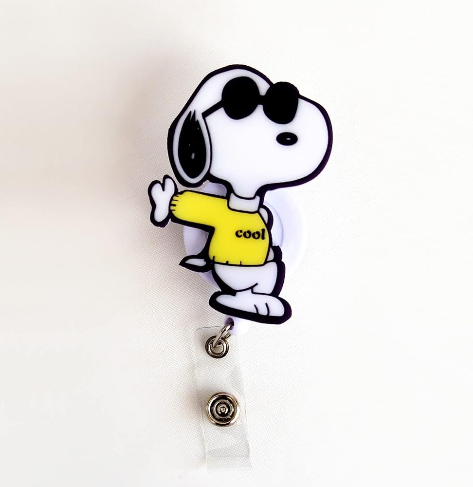 Sarı Kazaklı Snoopy Temalı Yoyo Yaka Kartlıgı