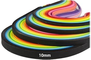 ODETOJOY Quilling Strisce di Carta 10mm 26 Colori 260 Strisce Set DIY Origami Carta Quilling Lunghezza 39cm