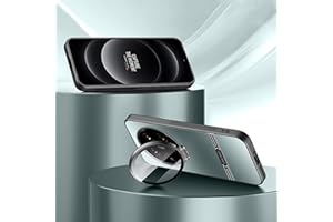 TIANYUE Hülle für Xiaomi 14 Ultra, Slim Shell Film Integrierte Handyhülle mit Objektivdeckel der Kamera, PC Hard Cover mit Halterung für Xiaomi 14 Ultra-Grün