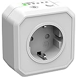 ANSMANN Countdown Timer Steckdose "AES1", Countdown in 6 Stufen (15min-8h), Energiespar, Zeitschaltuhr für Heizlüfter, Bügele