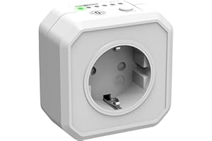 Ansmann Programowalne gniazdo AES1 - energooszczędne gniazdo czasowe z odliczaniem - regulowane gniazdo w wybranym przedziale czasowym do grzejnika dmuchawy, żelazka itp. - białe