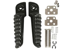 XMT-MOTOR Moto Trasero Reposapiés Estriberas Clavijas para pies Pedales para Kawasaki Ninja ZX-6R ZX-9R 98-13 ER6N EX650 ZX14 06-13 ZX636 03-06 ZX10R 04-13 ZX12R 00-06 EX250 08-13