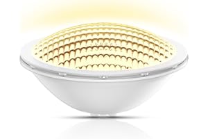 LyLmLe LED Pool Lighting PAR56, 18 W Pool Headlight, LED Lamp, Underwater Light (Replaces Old PAR56 Halogen Bulbs), IP68 Waterproof, 1440 lm, 12 V AC/DC, 3000 K White