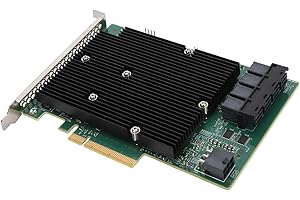 Culnflun LSI SAS 9300 16I Tarjeta HBA Controladora de 16 Puertos, 12Gb/s con Ranura PCIe, SAS/SATA para Windows, for Linux (for SUSE, for Red Hat), for VMware, for Freebsd