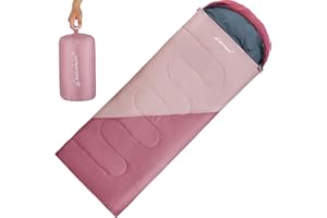 Clostnature Sleeping Bag for Adults and Kids - Compact Lightweight Sleeping Bag, 4 Season Ultralight Camping Sleeping Bag for Summer, Winter, Children, Girls, Boys - Storage Sack Included(Left Zipper)