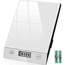 Bilancia Cucina Digitale 10 Kg/1g - Acciaio Inox, Display LCD, 6 Unit&agrave;, Con Tara