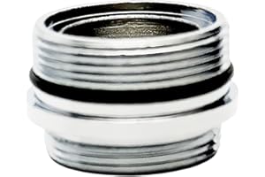 XNTONG Faucet Adapter, External Thread M23.5 to External Thread M22, Faucet Aerator Adapter, Ideal for Attaching Aerators to Kitchen Taps, (M23.5-M22)