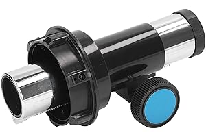 HEITIGN Enfocador de Telescopio Reflector, Tornillo de Bloqueo Seguro Antirreflejos Instalación Fácil Enfocador de Telescopio de 1,25 Pulgadas para Astrofotografía
