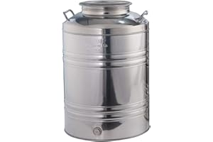 LA NUOVA SANSONE Fût INOX pour Huile Liquide Alimentaire SERTI 30L