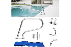 AOHUADA Main Courante de Piscine Rampe de Piscine en Acier Inoxydable,Rampe d'escalier de Piscine Main Courante de Piscine pour Sortie Entrée Piscine Spa Parc Aquatique