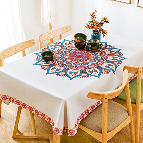 Tablecloths For Rectangle Tables Square Tablecloth Tablecloth For Dining Room Fabric Tablecloth Jacquard Tablecloth European Style-B 100x140cm(39x55inch)