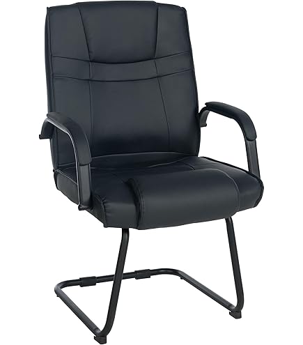 Sedia Cantilever Caro In Similpelle - Con Braccioli, Imbottita, Bianco, Per Sala Pranzo O Ufficio - Foto 8