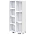 Furinno Luder 7-Cube omkeerbare open plank, wit/roze