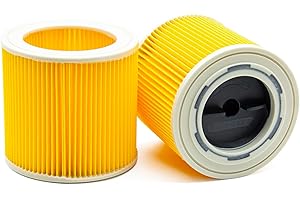 BIHARNT 2x KFI 3310 Cartridge Filtre Cartouche Compatible pour Kärcher KWD1, KWD2, KWD3, S4001/4002, WD2 Plus, WD 3-18,WD 2.xxx/ 3.xxx, WD 2-18, Wet and Dry Vacuum Cleaner,2.863-303.0