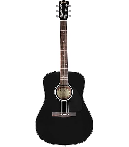 Fender CD-60SCE Dreadnought Guitare Acoustique Electro, Noir