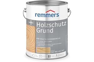 Remmers Holzschutz-Grund farblos, 5 Liter, Holz Imprägnierung für außen, Holzschutz vor Pilzen und Insekten, atmungsaktiv, überstreichbar
