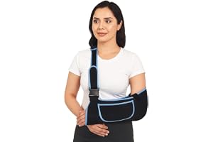 ZMDMAH Armband för Kvinnor och Män med Justerbar Axelrem Mjukt och Ventilerande Mesh-stöd för Armstöd Trasiga Armar Axelluxat