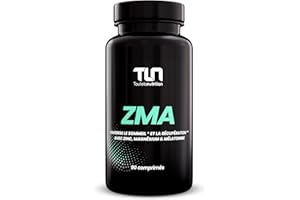 ZMA | Zinc + Magnésium + Mélatonine | Dosage Optimal | Améliore la Qualité du Sommeil et de la Récupération Musculaire | Booster Naturel d’Hormones de Croissance | 90 Comprimés | Made in France | TLN