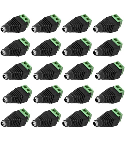 5x DC-Stecker. Weiblich | 5,5/2,1mm | Stromversorgung, Hohlstecker, Buchse