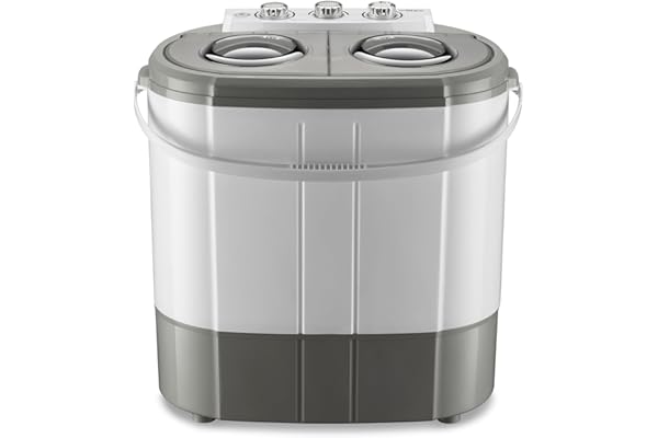 Wiltec Mini machine à laver et sèche-linge – 60 x 36 x 60 cm – Capacité de lavage de 3 kg/d’essorage de 2 kg – 230/135 W – Lave-linge robuste pour camping, voyage, déplacement