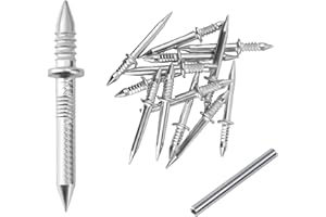 CLKE 500 Pcs Clou Double Tete, Clou Sans Couture à Fil de Plinthe à Double Tête avec Outil De Manchon Spécifique pour la Décoration de la Maison, les Meubles et la Construction