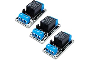 Innfeeltech 3pcs DC 12V Relaismodul 1 Kanal Relais mit Optokoppler High oder Low Level Trigger Erweiterungsplatine