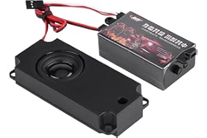 SALUAQUI avec Haut-Parleur RC Voiture Haut-Parleur, Simulateur de Son de Voiture RC Multifonctionnel, Modèle de Voitures de Camion RC pour Voiture de Contrôle Romote 1/10 Véhicule
