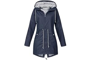 Allence Damen Outdoorjacken Wasserdichter Regenjacke Regenmantel Mit Kapuze Windproof Jacke Windbreaker üBergangsjacke Outdoorjacke Wetterschutz Funktionsjacke wasserdichte