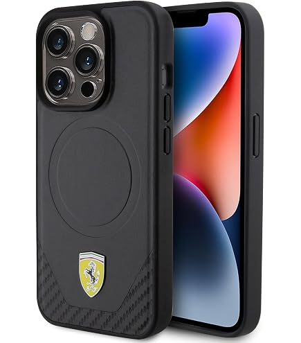 CG MOBILE Capa para celular Mercedes-Benz compatível com Magsafe iPhone 15 Pro Max em azul-marinho, capa protetora de couro real e durável com fácil encaixe, absorção de choque e logotipo de