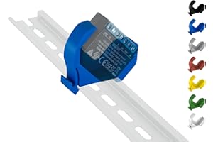 SHELLY HUTSCHIENENHALTER PW3D Shelly 2.5 / EM Hutschienenhalter/Adapter Mini DIN Rail bracket (35mm) (Blau)