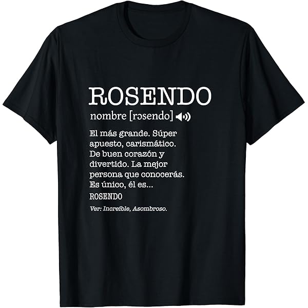 Camiseta Blanca Con Logotipo De Rosendo Mercado 100% Algodón