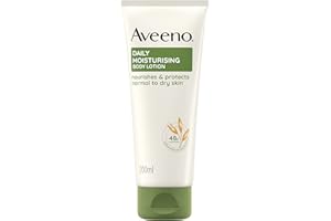 Aveeno Daily Moisturising Crema Idratante, Crema corpo idratante per 48 ore con Avena Colloidale Prebiotica, Crema corpo per pelli normali, secche e sensibili, Body lotion senza profumo, 200 ml