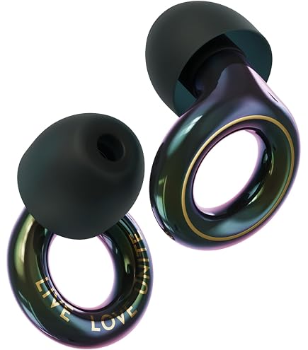 Tappi per le Orecchie Resistenti al Rumore di 30 db, Silicone ultra confortevoli, Riutilizzabili, per Concerti, Viaggi, S/M/L/doppio strato