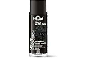 HQS HIGH QUALITY SPRAY HQS Bomboletta di Vernice Spray 400ml per Cerchi Auto e Moto (Nero Opaco)