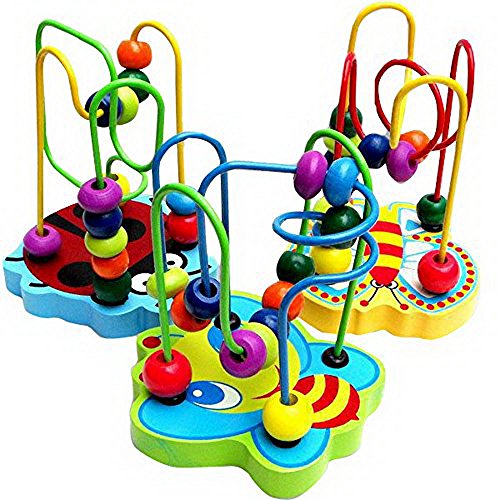 seguryy 1pc Colorful Wooden Mini Bead Educational Toys for Baby & Toddler Toys [For 9+ months]