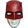 LePyCos DD Daredevil Matt Mask Helmet Latex Cosplay Masquerade Party Halloween Costume Props Red