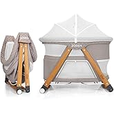 Kiwi Zoody 3 in 1 Baby Cradle, Playground and Park Bed (Mink)