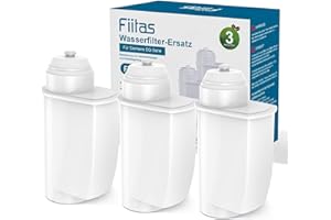 Fiitas Filtro acqua per Siemens EQ6 EQ7 EQ500 EQ Series compatibile con Brita Siemens Intenza TZ70003 macchine da caffè automatiche (confezione da 3)