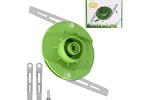 ZITUZY Trimmer Ersatzteile für Einhell Akku-Rasentrimmer GE-CT 18 LI, 1 Schneidebrett + 4 Klingen (Grün)