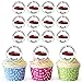 Produktbild Roter Audi Sportwagen 24 Personalisierte Vorgeschnittene Kreise - Essbare Cupcake Aufleger / Geburtstagskuchen Dekorationen