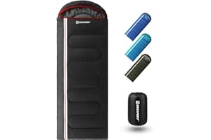 Bessport Sac de Couchage 3-4 Saisons Imperméable Chaud pour Adultes,Léger et Compact, Convient pour Le Camping, la randonnée, la randonnée