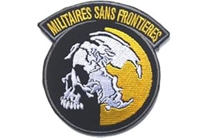EWKFT Nation Militaires Sans Frontieres New Metal Gear Solid Buckle Cosplay Stickerei Patch