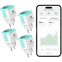 Prise Connectée Extérieur GreenSun - IP44, 16A, Compteur Énergie, Contrôle APP Smart Life Et Alexa