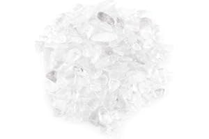 HERCHR Piedras caídas de 100 g, Piedra de virutas caídas de Amatista, Piedras Rosas, Piedras de Cuarzo de Cristal para decoración del hogar, jarrones, Plantas, suculentas, Cactus(Blanco)
