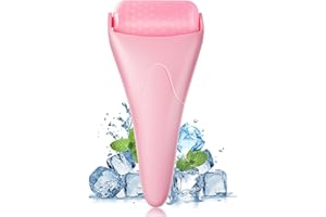‎VEMOFOPER Eisroller für Gesicht und Auge, Gesichtshaut Pflege Werkzeuge für Schwellungen Migräne Linderung und kleinere Verletzungen, verbessertes Gesicht Eisroller Massagegerät für Frauen (Pink)