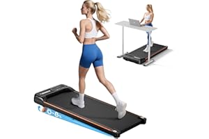 Abonow Walking Pad with Incline, 1-6 Km/H 8% Portable Under Desk Walking Treadmill, Exercise Equipment For Home Office Use, Quiet Running Machine
