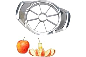 EROVITE Stainless Steel Apple Slicer & Corer –Blade Apple Cutter for Fruit, Pear, and Potato – Ergonomic Non-Slip Handles – Easy to Use and Clean – Fruit Divider Kitchen Gadget for Home Use