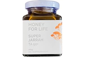 UKs Most Active Honey | Super Jarrah TA50+ / MGO 1600+ | Stronger than Manuka Honey 1000 MGO - Manuka Honey Medical Grade | Raw Honey - Cold Pressed & Unpasteurised | Honey for Life (260g)