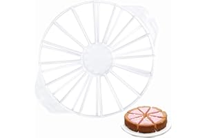 XLWEN Trancheur de Gâteau Diviseur, 1 Pièces Gâteau Outil de Coupe, Diviseur à Gâteau Double Face Coupeur, Outils de Cuisson de Cuisine, Adaptés aux Gâteaux, Pains, Tartes (Blanc)